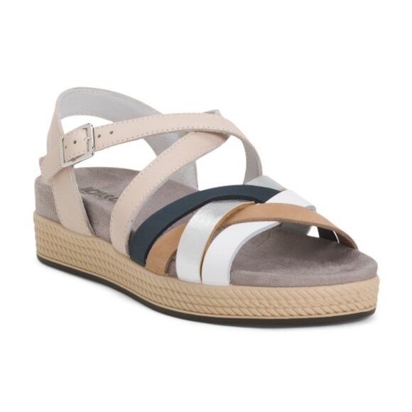 IGI&CO Made In Italy Leather Multi-band Sandals - Picture 1 of 3